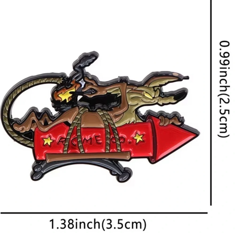 Classic Looney Tunes Animation Collectible Wile E. Coyote Character Pin - Picture 5 of 5